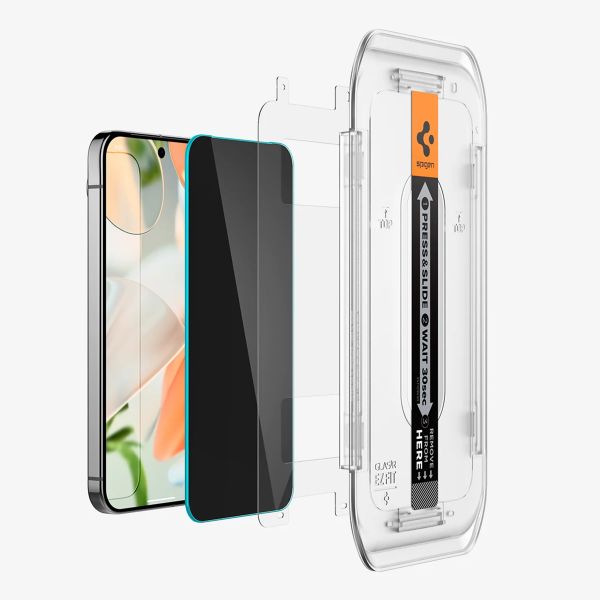 Spigen Protection d'écran en verre trempé GLAStR Privacy Applicator - lot de 2 Google Pixel 9 Pro XL / 10 Pro XL