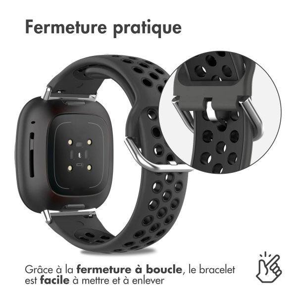 imoshion Pr2199 Fitbit Versa 4 / 3 / Sense (2) - Grey / Black