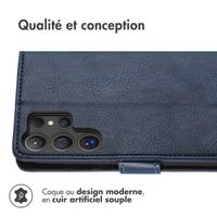 imoshion Étui de télephone portefeuille de luxe Samsung Galaxy S25 Ultra - Bleu foncé