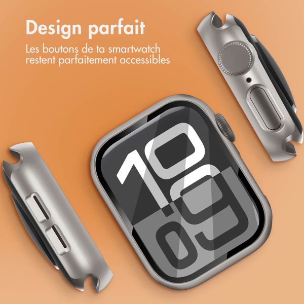 imoshion Coque rigide à couverture complète Apple Watch 10 / 11 - 42 mm - Titanium