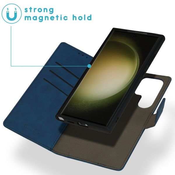 imoshion Etui de télephone luxe 2-en-1 amovible Samsung Galaxy S24 Ultra - Bleu