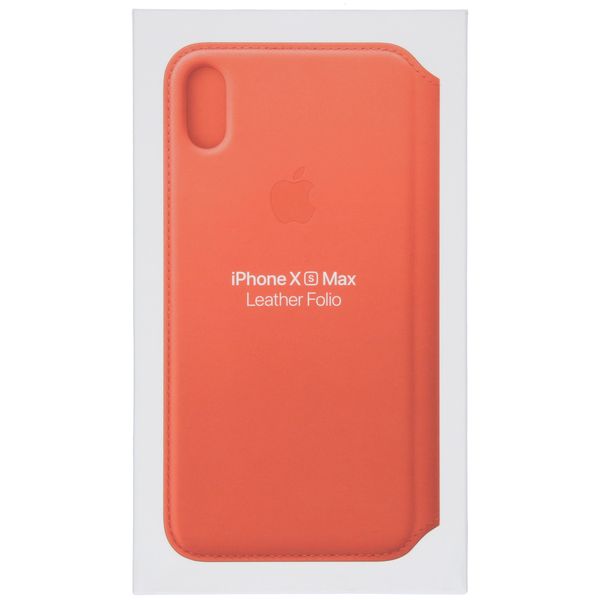 Apple Étui de télephone portefeuille Leather Folio Apple iPhone Xs Max - Sunset