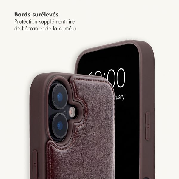 Selencia Coque de télephone Nova avec cordon et porte-cartes Apple iPhone 17 - Checks