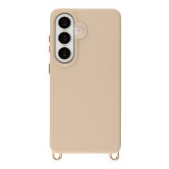 Selencia Coque arrière Rivièra avec MagSafe avec crochets amovibles Samsung Galaxy S26 - Milky Latte