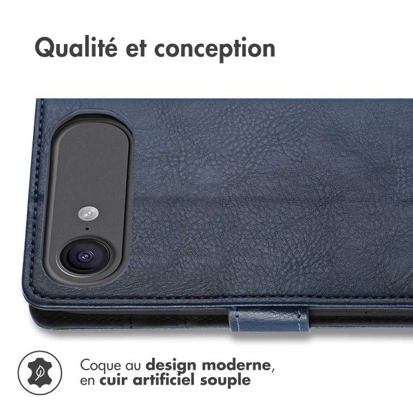 imoshion Étui de télephone portefeuille de luxe Apple iPhone Air - Bleu foncé
