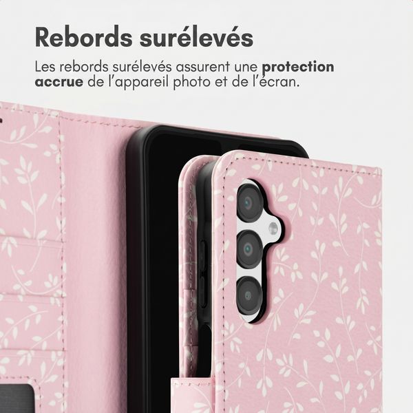 imoshion Étui de télephone portefeuille Design Samsung Galaxy A16 - Pink Bazaar Flowers