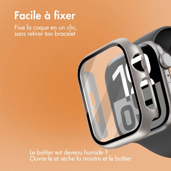 imoshion Coque rigide à couverture complète Apple Watch 10 / 11 - 42 mm - Titanium