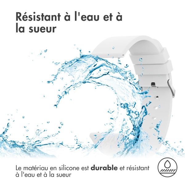 imoshion Bracelet silicone  - Connexion universelle 24 mm - Blanc