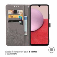 imoshion Etui de télephone Mandala Samsung Galaxy A14 (5G/4G) - Gris