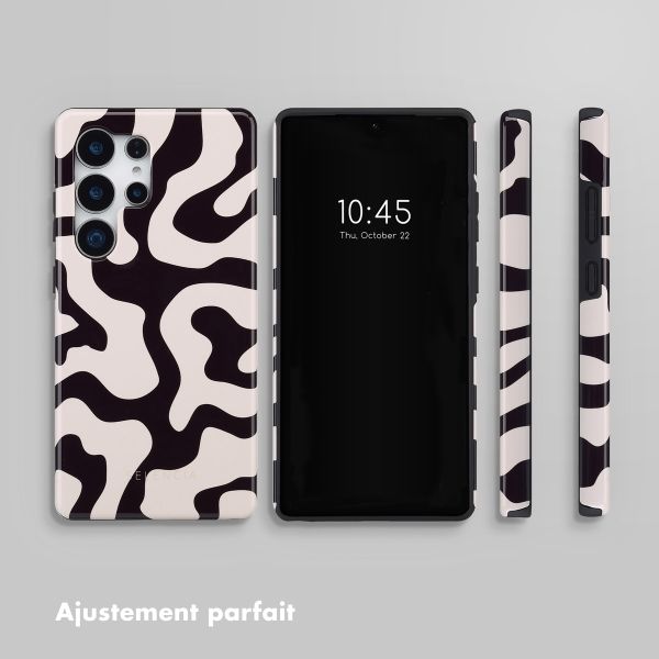 Selencia Coque arrière Vivid Samsung Galaxy S25 Ultra - Art Wave Black