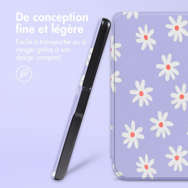 imoshion Design Slim Hard Case Sleepcover Amazon Kindle (2024) / Amazon Kindle (2022) 11th gen - Flowers Distance