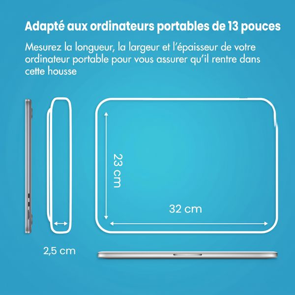 imoshion Pochette ordinateur avec compartiment 13 pouces - Cobalt Blue
