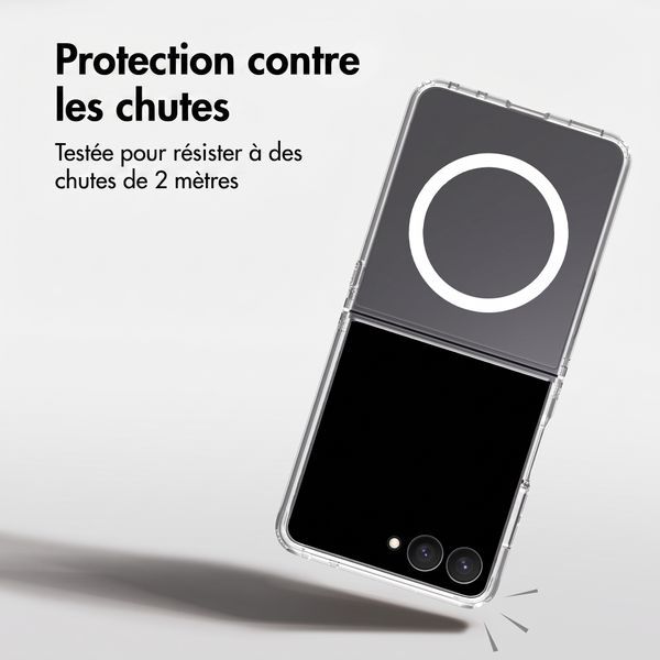 Accezz Coque arrière Xtreme Impact avec MagSafe Samsung Galaxy Z Flip 8 - Transparent