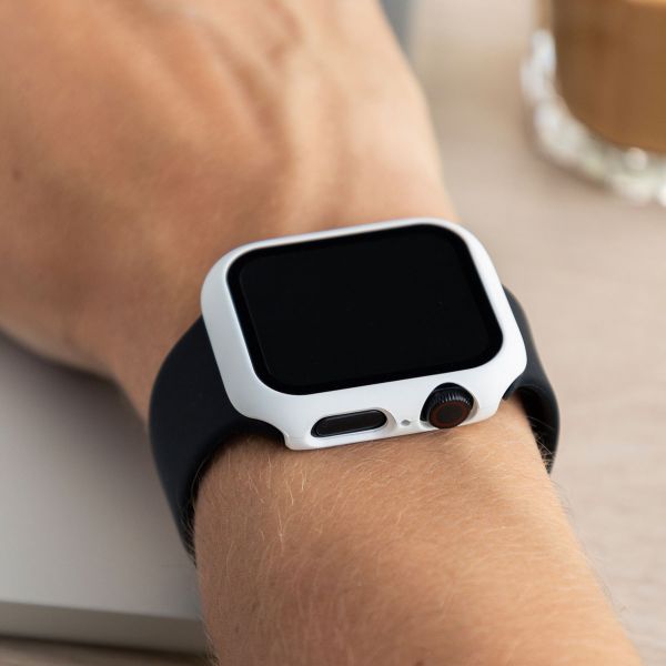imoshion Coque rigide à couverture complète Apple Watch 7 / 8 / 9 - 45 mm - Blanc