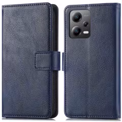 imoshion Étui de télephone portefeuille de luxe Xiaomi Poco X5 5G - Bleu foncé