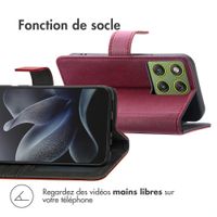 imoshion Étui de télephone portefeuille de luxe Motorola Edge 70 - Bordeaux