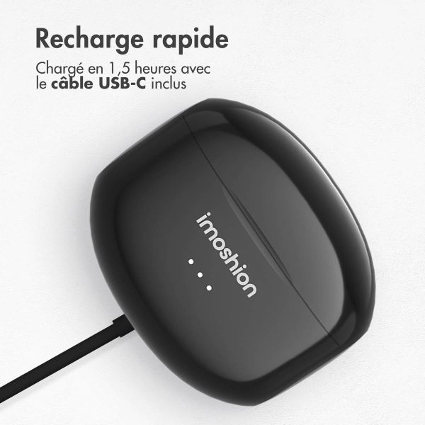 imoshion Aura Pro Écouteurs intra-auriculaires sans fil - Réduction active du bruit (ANC) - Noir