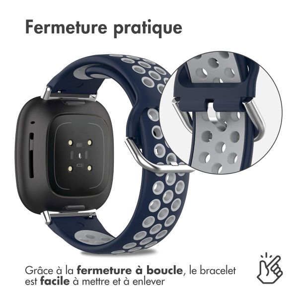 imoshion Pr2199 Fitbit Versa 4 / 3 / Sense (2) - Blue / Grey