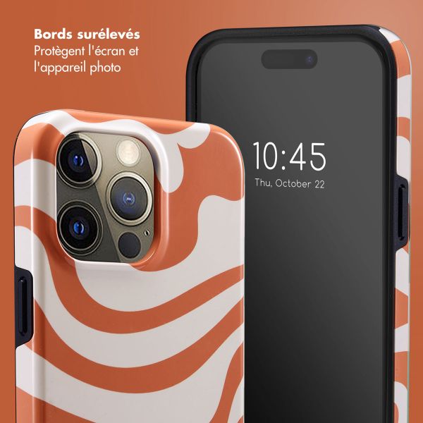 Selencia Coque arrière Vivid Apple iPhone 15 Pro Max - Dream Swirl Orange