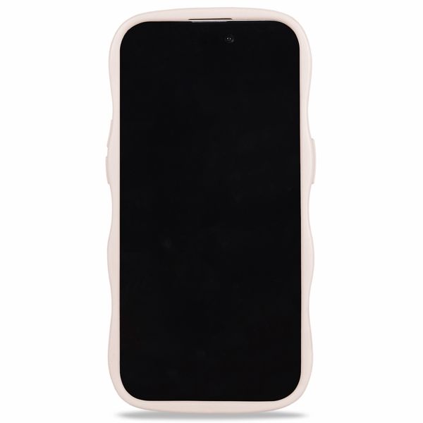 Holdit Coque Wavy Apple iPhone 15 / 14 / 13 - Light Beige / Mirror
