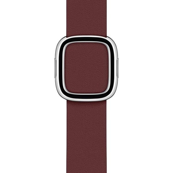 Apple Bracelet Leather Band Modern Buckle Apple Watch | 38/40/41/42 mm - Taille L - Garnet