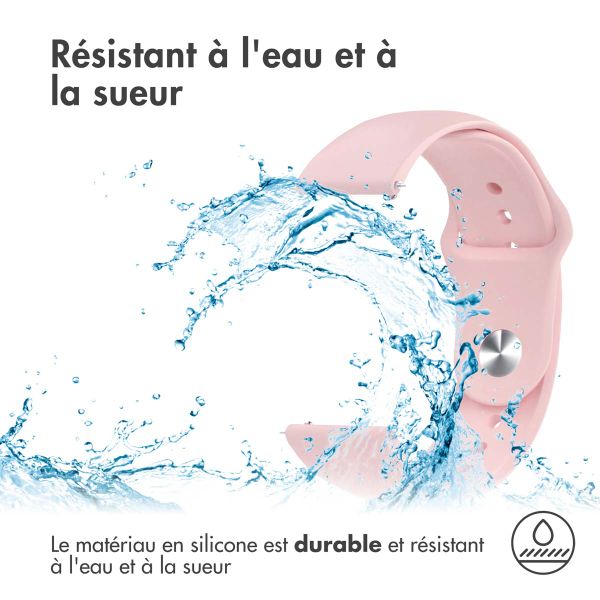 imoshion Bracelet sport en silicone  - Connexion universelle 22 mm - Rose