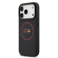 Red Bull Racing Coque en cuir PU maillé MagSafe Apple iPhone 17 Pro - Navy