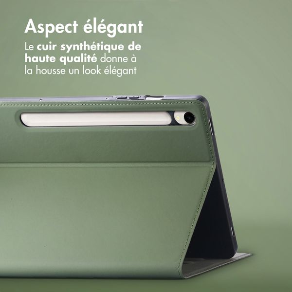 Accezz Coque tablette Classic Samsung Galaxy Tab S9 11.0 pouces / S10 Lite / S10 FE / S9 FE 10.9 pouces - Vert