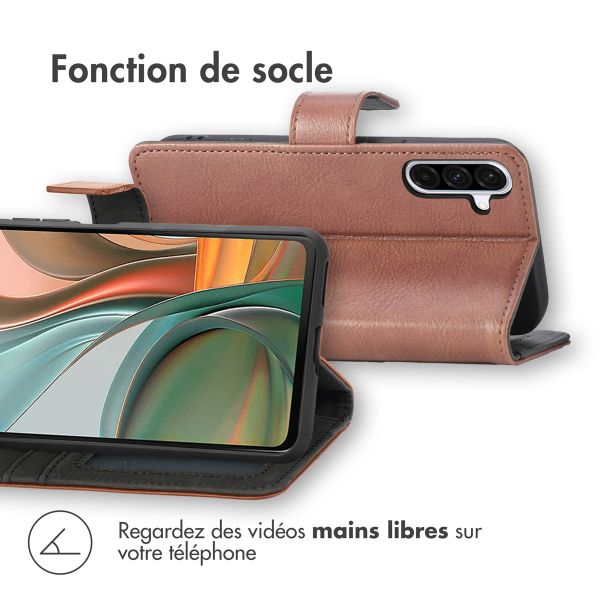 imoshion Étui de télephone portefeuille de luxe Samsung Galaxy A36 - Marron