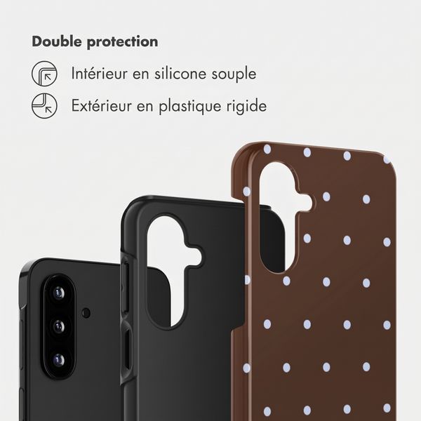 Selencia Coque arrière Vivid Samsung Galaxy A17 (5G) / (4G) - Happy Dots Chocolate