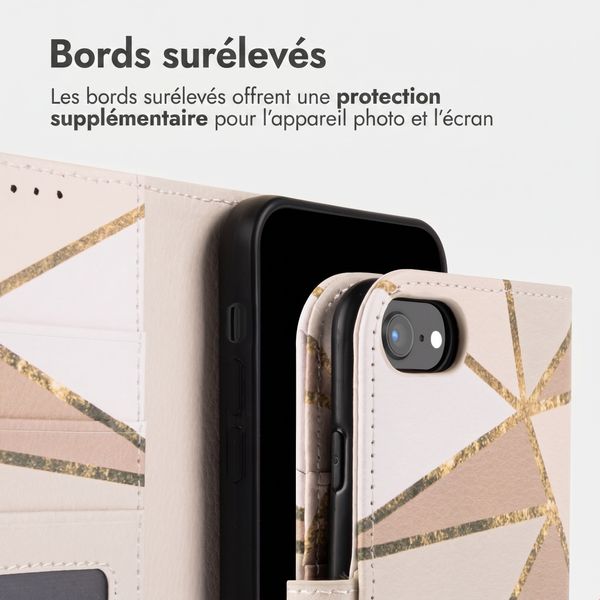 imoshion Étui de télephone portefeuille Design Apple iPhone 17e / 16e - Beige Graphic