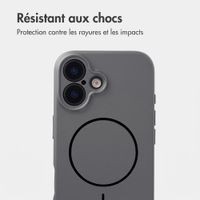 Accezz Coque Grip avec MagSafe Apple iPhone 16 - Gris