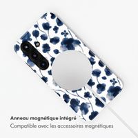 Selencia Coque arrière Vivid avec MagSafe Samsung Galaxy S25 - Midnight Blossom
