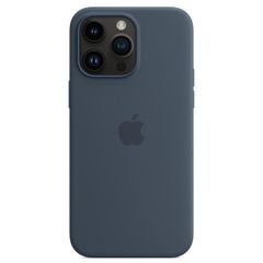 Apple Coque en silicone MagSafe Apple iPhone 14 Pro Max - Storm Blue