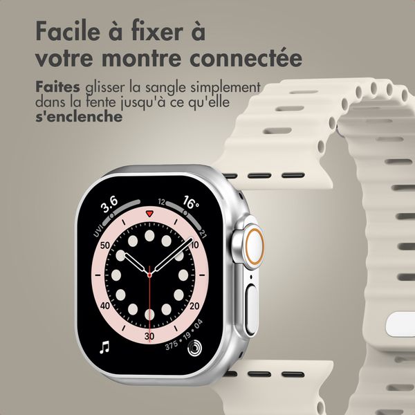 Accezz Bracelet Ocean Apple Watch | 44/45/46/49 mm - Lumière stellaire