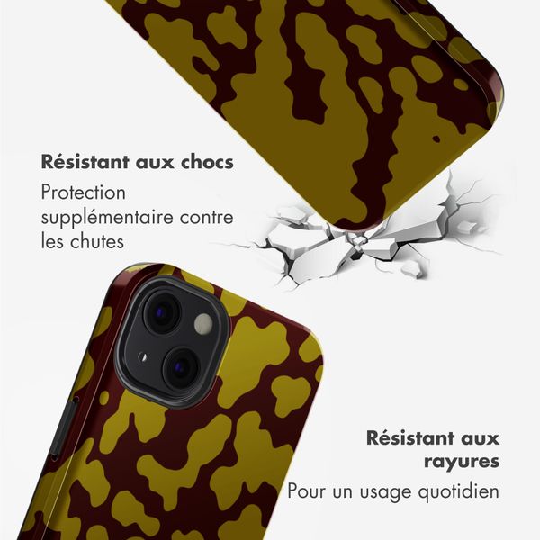 Selencia Coque arrière Vivid avec MagSafe Apple iPhone 13 - Moo'd Olive Dust
