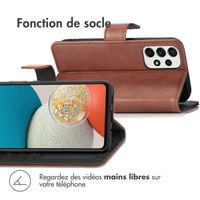 imoshion Étui de télephone portefeuille de luxe Samsung Galaxy A53 - Marron