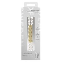 iDeal of Sweden Beaded Watch Band Apple Watch | 38/40/41/42 mm - Classy White Pearl
