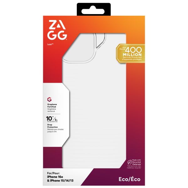 ZAGG Coque Luxe Apple iPhone 17e / 16e / 15 / 14 / 13 - Clear