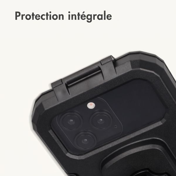 imoshion Support de téléphone premium pour vélo - Résistant aux éclaboussures - Rotation à 360° - Universel - Noir