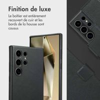 Accezz Étui de télephone portefeuille en cuir 2-en-1 avec MagSafe Samsung Galaxy S24 Ultra - Onyx Black