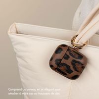 Selencia Coque Sabi motif panthère  Apple Airpods 1 / 2 - Mocha Brown