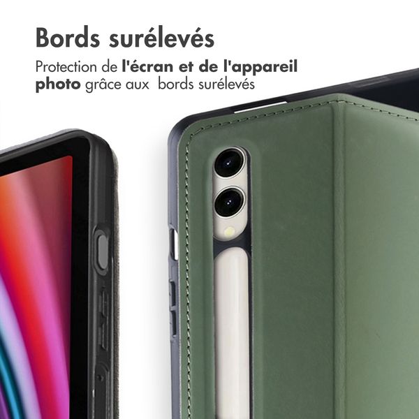 Accezz Coque tablette Classic Samsung Galaxy Tab S10 Plus / Tab S9 FE Plus / Tab S9 Plus - Vert