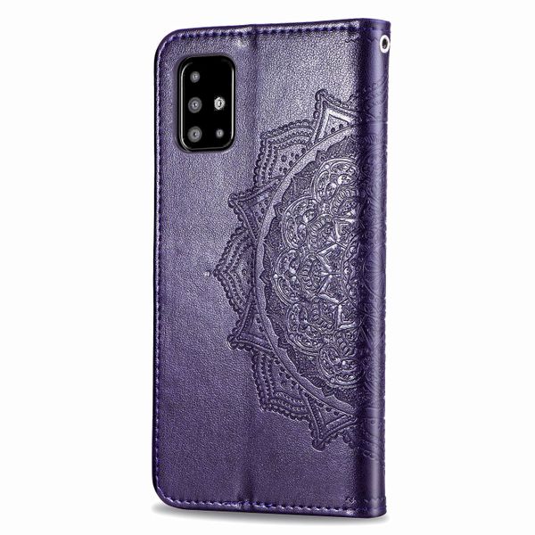 Etui de télephone portefeuille Mandala Samsung Galaxy A51 - Violet