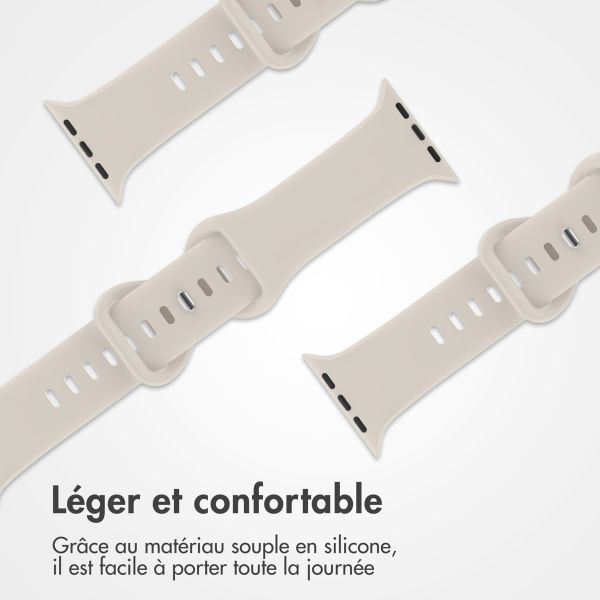 imoshion Bracelet en silicone⁺ Apple Watch | 44/45/46/49 mm - Taille M/L - Starlight