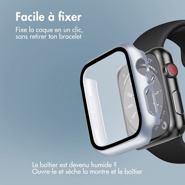 imoshion Coque rigide à couverture complète Apple Watch 4 / 5 / 6 / SE - 44 mm - Argent