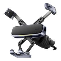 Baseus Support de téléphone UltraControl Gravity pour voiture - Universel - Grille de ventilation - Space Grey