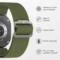 imoshion Bracelet en nylon élastique Samsung Galaxy Watch 8 (40/44mm) / Classic (46mm) - Vert