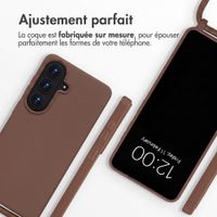 imoshion Coque en silicone avec cordon Samsung Galaxy S26 - Marron