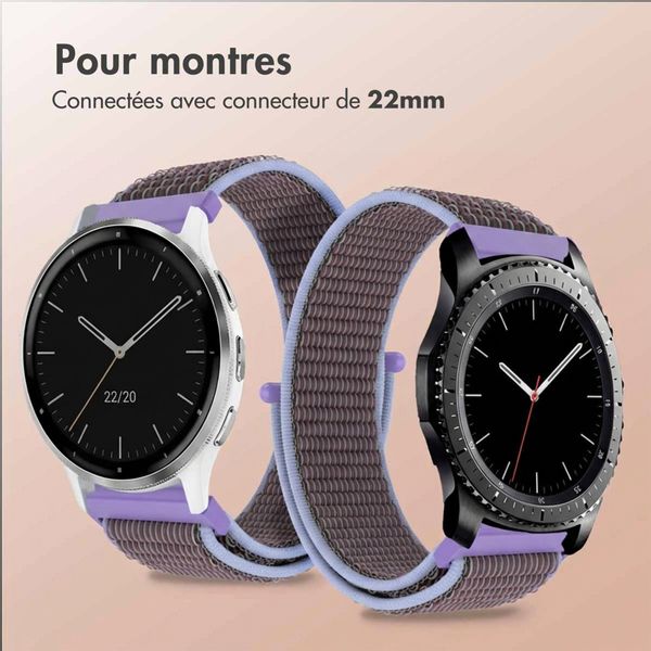 imoshion Bracelet en nylon  - Connexion universelle 22 mm - Lilas